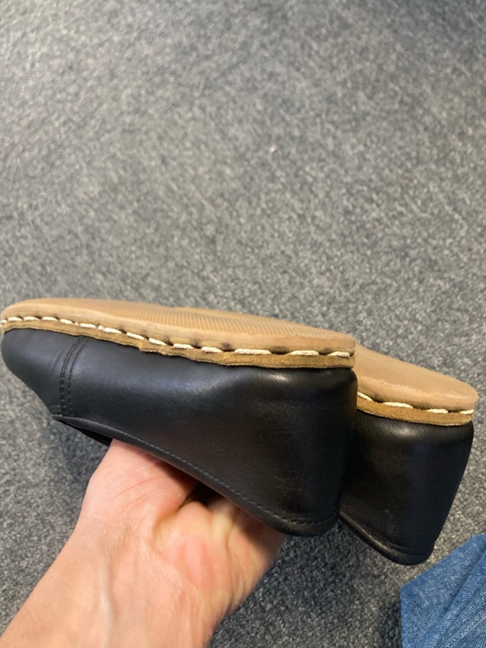 Size 6 EU37 like new Sabah black leather glove loafers - Picture 14 of 14